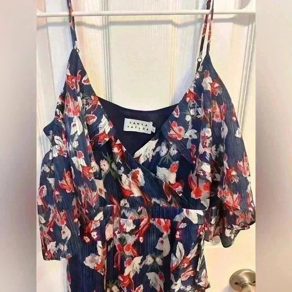 Tanya Taylor Amylia Dress in Navy Size 4 - Picture 5 of 6